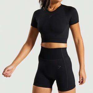Gymshark Ultra Seamless Crop Top - Black